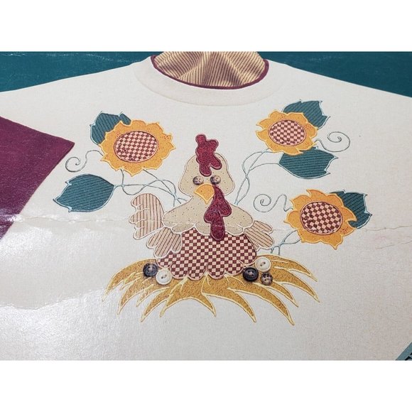 Whats New Iron-on Lot Of 2 Kits 55126 55113 Apple Tree Birdhouse Nesting Hen Vtg - Picture 3 of 7